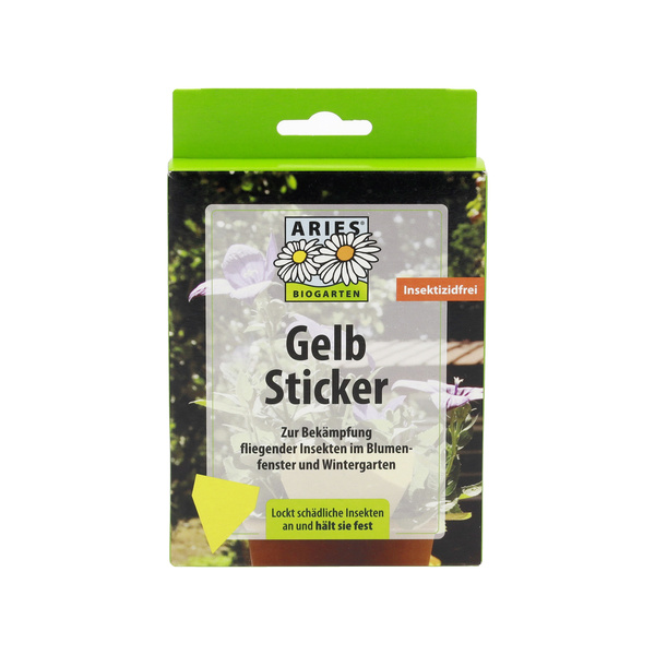 Aries Gelbsticker gegen Fluginsekten 7Stück