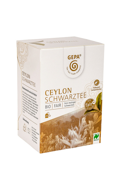 GEPA - The Fair Trade Company Ceylon Schwarztee 20 Btl. 40 g