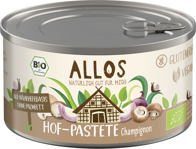 Allos Hof Pastete mit Champignon 125 g