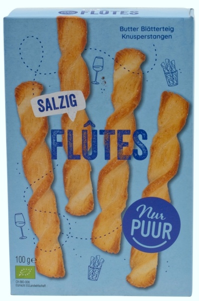 Nur Puur Flûtes salzig 100 g
