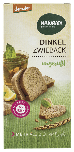 NATURATA Dinkel Zwieback ungesüßt 150 g