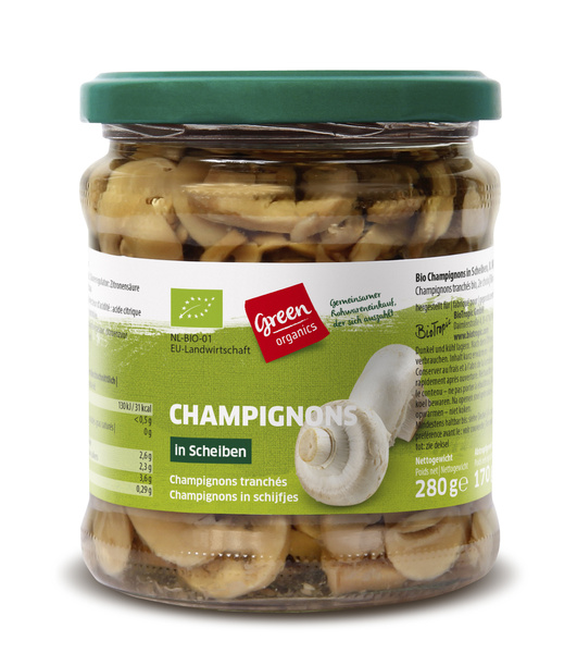 greenorganics Champignons im Glas 280 g