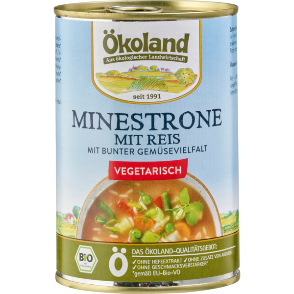 ÖKOLAND Minestrone mit Reis 400 g