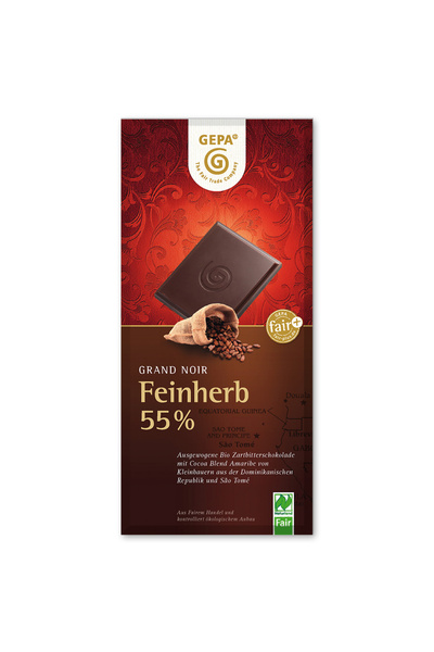GEPA - The Fair Trade Company Grand Noir Feinherb 55% 100 g