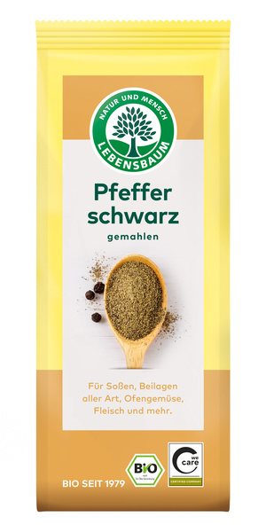 LEBENSBAUM Pfeffer schwarz gemahlen 50 g