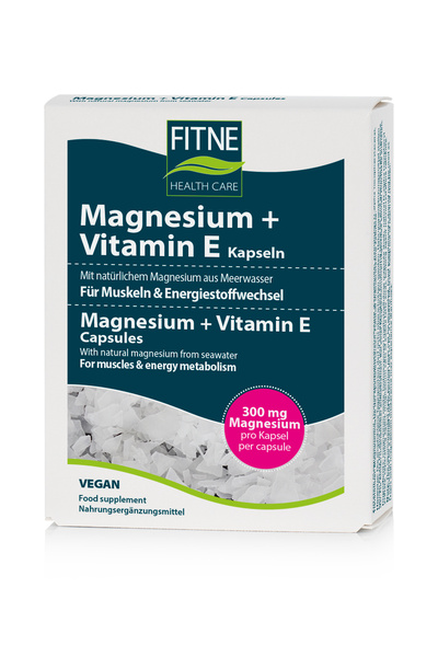 Fitne Magnesium + Vitamin E Kapseln 60 Tabl.