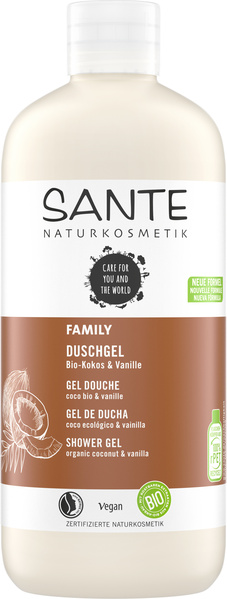 Sante FAMILY Duschgel Bio-Kokos & Vanille 500 ml
