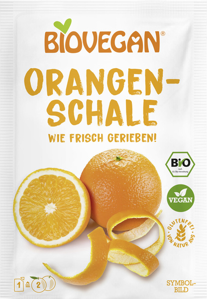 Biovegan Orangenschalen gerieben 9 g