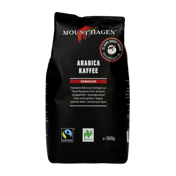 Mount Hagen Arabica Röstkaffee gemahlen 500 g