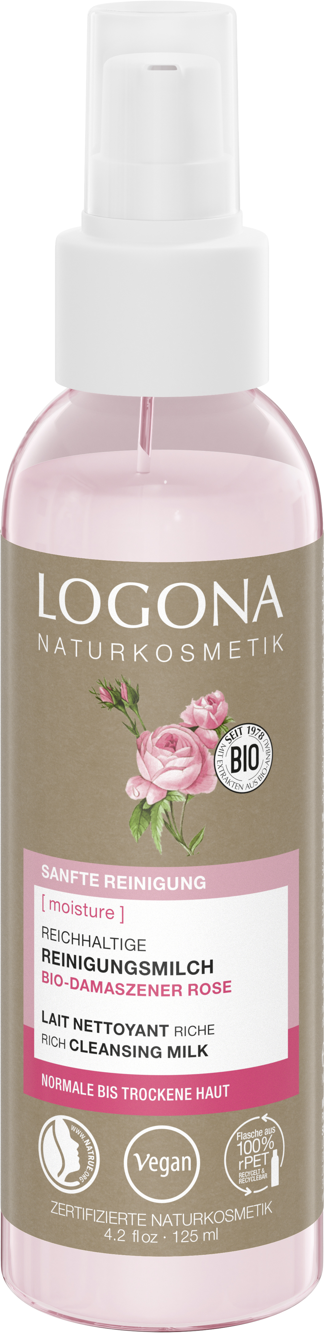 Logona Moisture Reichhaltige Reinigungsmilch 125 ml