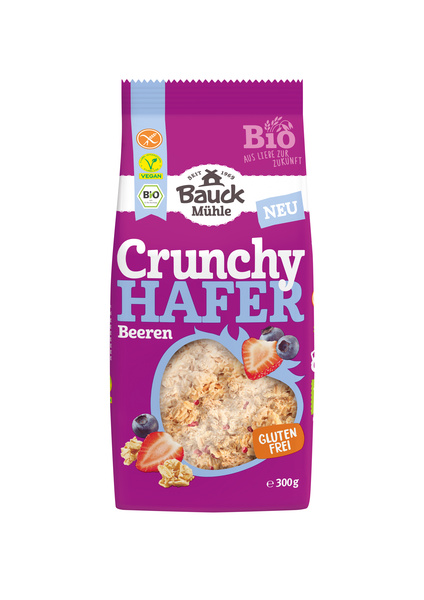 Bauck Mühle Hafer Crunchy Beere  glutenfrei 300 g
