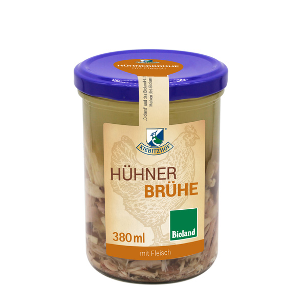 Kiebitzhof Hühnerbrühe mit Fleisch 380 g