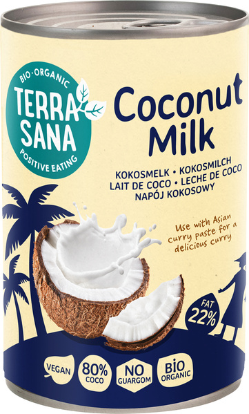 TerraSana Kokosmilch 22% Fett 400 ml