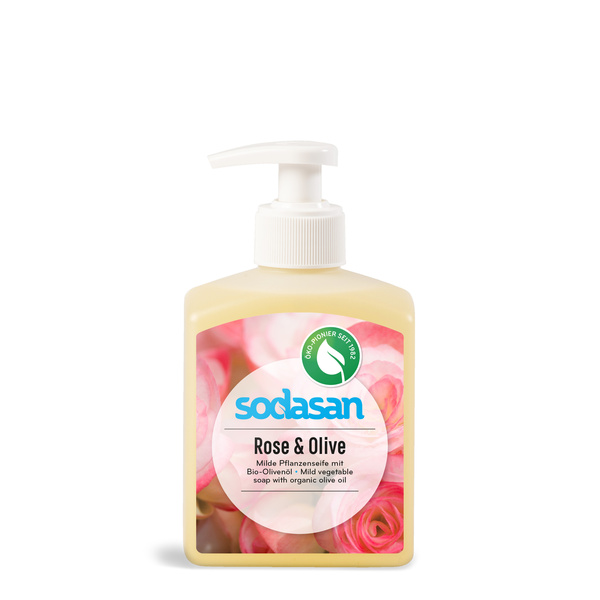 sodasan Pflanzenölseife Rose Olive 300 ml