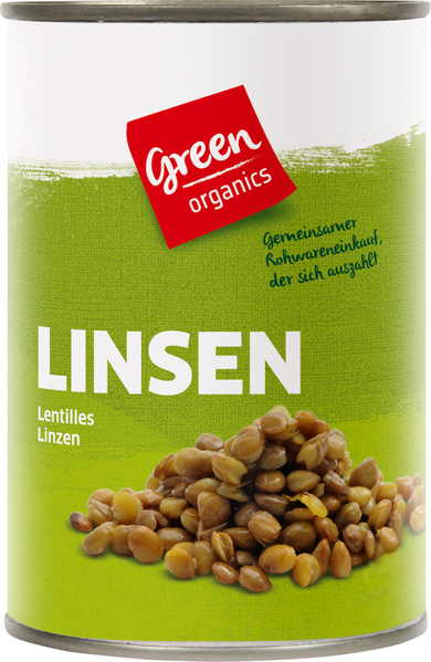 greenorganics Linsen braun in der Dose 400 g