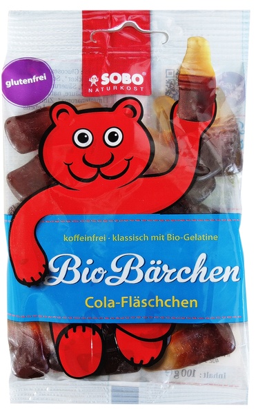 Sobo Bio-Bärchen Cola-Fläschchen 100 g