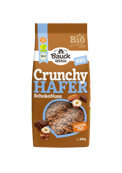 Bauck Mühle Hafer Crunchy Schoko Nuss glutenfrei 300 g