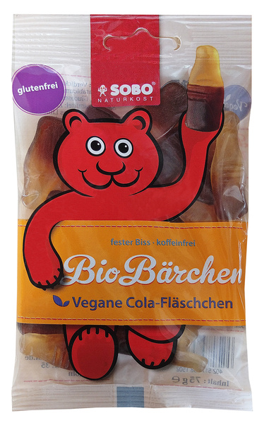 Sobo Bio-Bärchen Cola-Fläschchen vegan 75 g